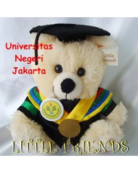 Boneka Wisuda Universitas Negeri Jakarta (25 cm)